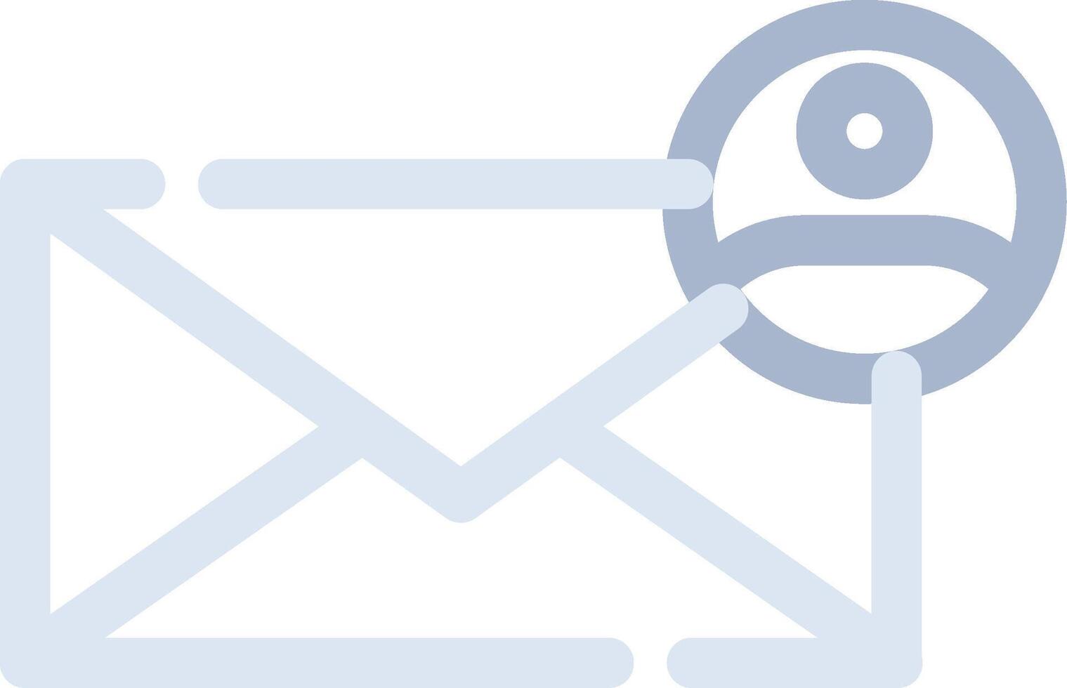 Kontakt E-Mail kreatives Icon-Design vektor