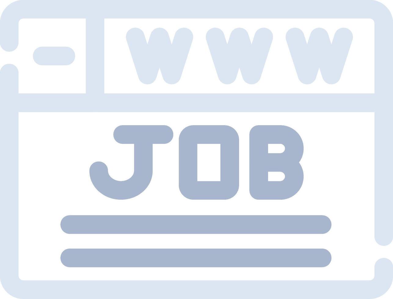 kreatives Icon-Design für die Jobsuche vektor