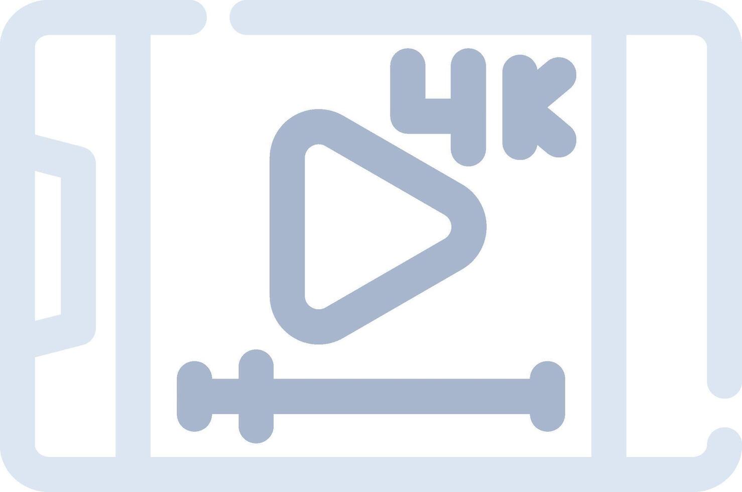 Video-Streaming kreatives Icon-Design vektor