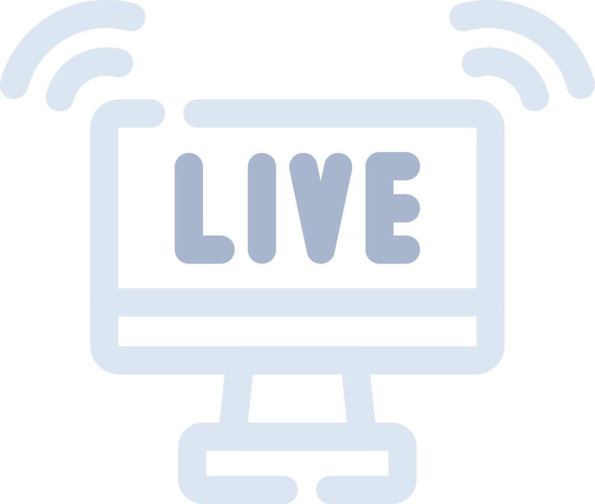 kreatives Icon-Design für Live-Streaming vektor