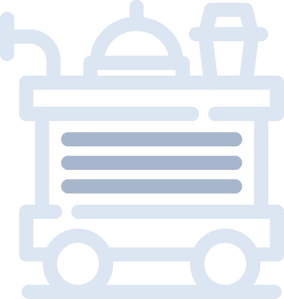 Food Trolley kreatives Icon-Design vektor