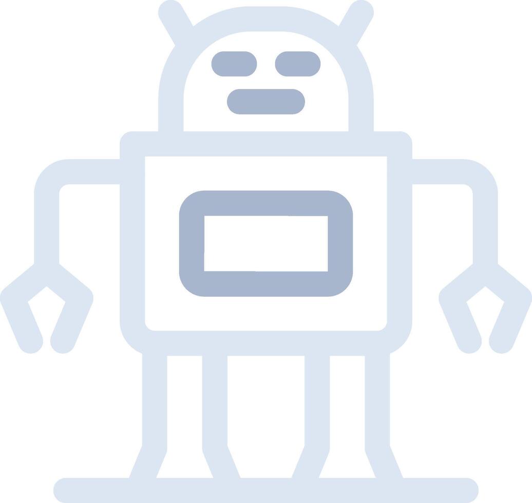 Roboter kreatives Icon-Design vektor