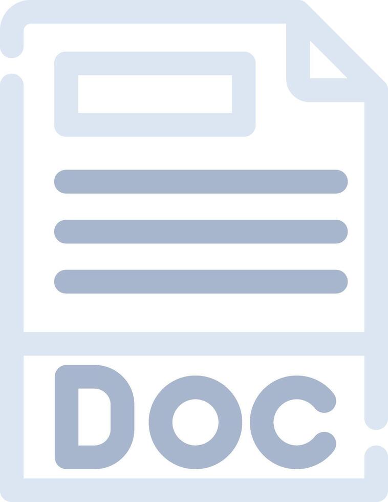 kreatives Icon-Design im doc-Dateiformat vektor