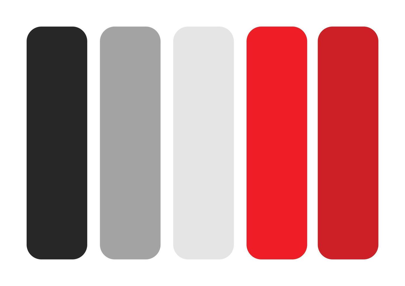 Fett gedruckt Eleganz Schwarz, Rot, und grau Farbe Kombination Palette vektor