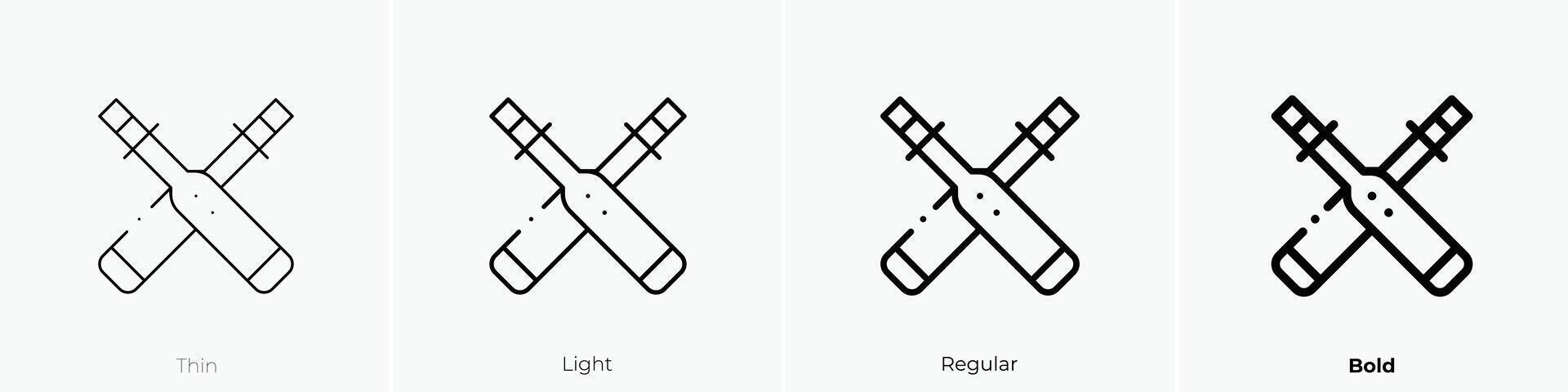 åra ikon. tunn, ljus, regelbunden och djärv stil design isolerat på vit bakgrund vektor