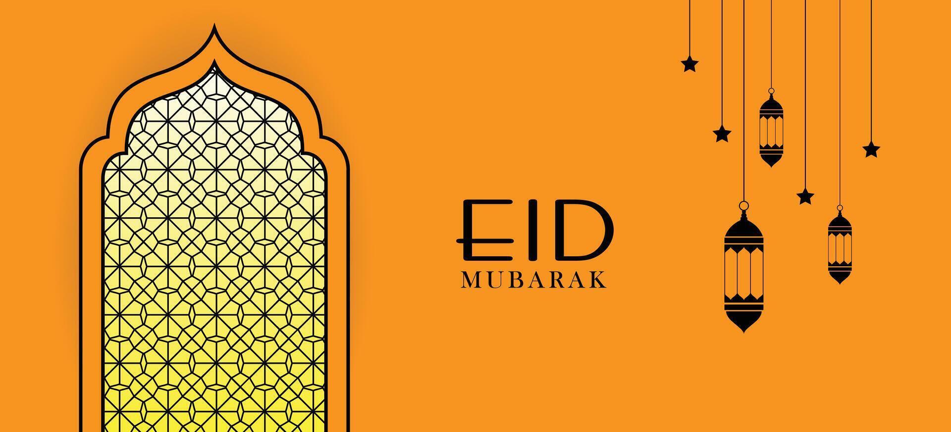 eid Mubarak islamisch Hintergrund Vorlage, eid al fitr Vorlage Design, eid al adha Vorlage Design, heilig Tag zum Muslime, Gruß Hintergrund, eid Mubarak Vorlage vektor