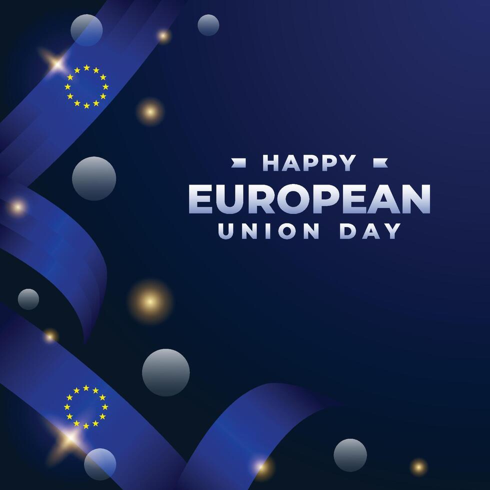 europeisk union dag design illustration samling vektor