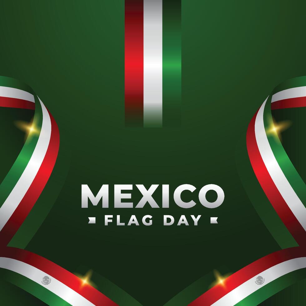 Flagge Tag Mexiko Design Illustration Sammlung vektor