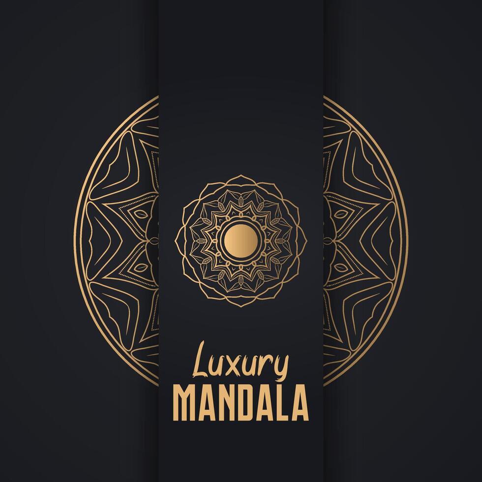 Luxus-Mandala-Design vektor