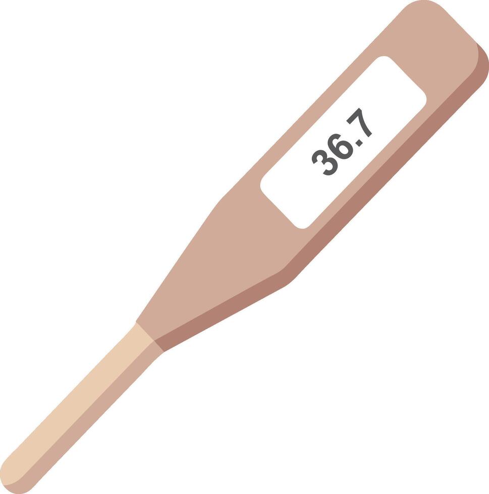 Vektor Thermometer eben Stil Illustration isoliert