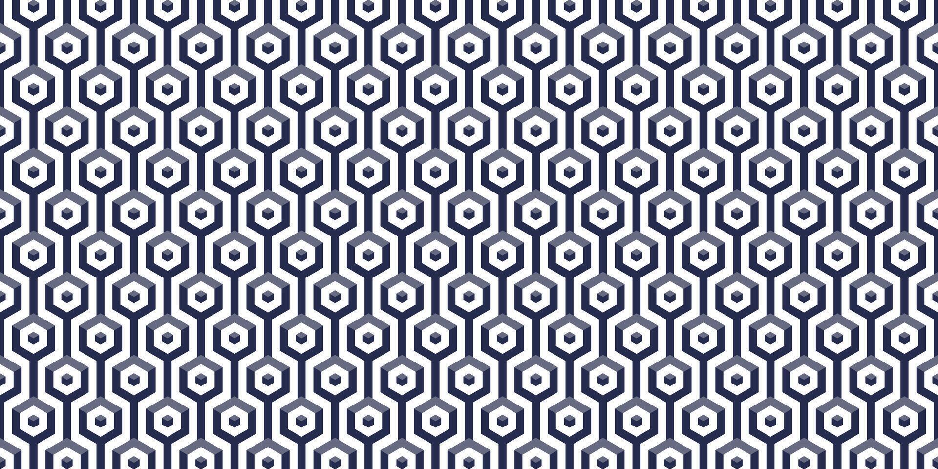 sömlös mönster av hexagonal blockera låda vektor illustration