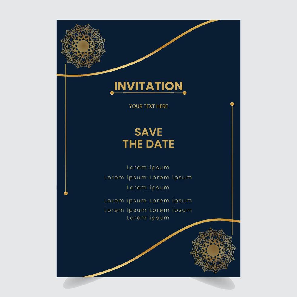 Einladungskarten-Vorlagendesign vektor
