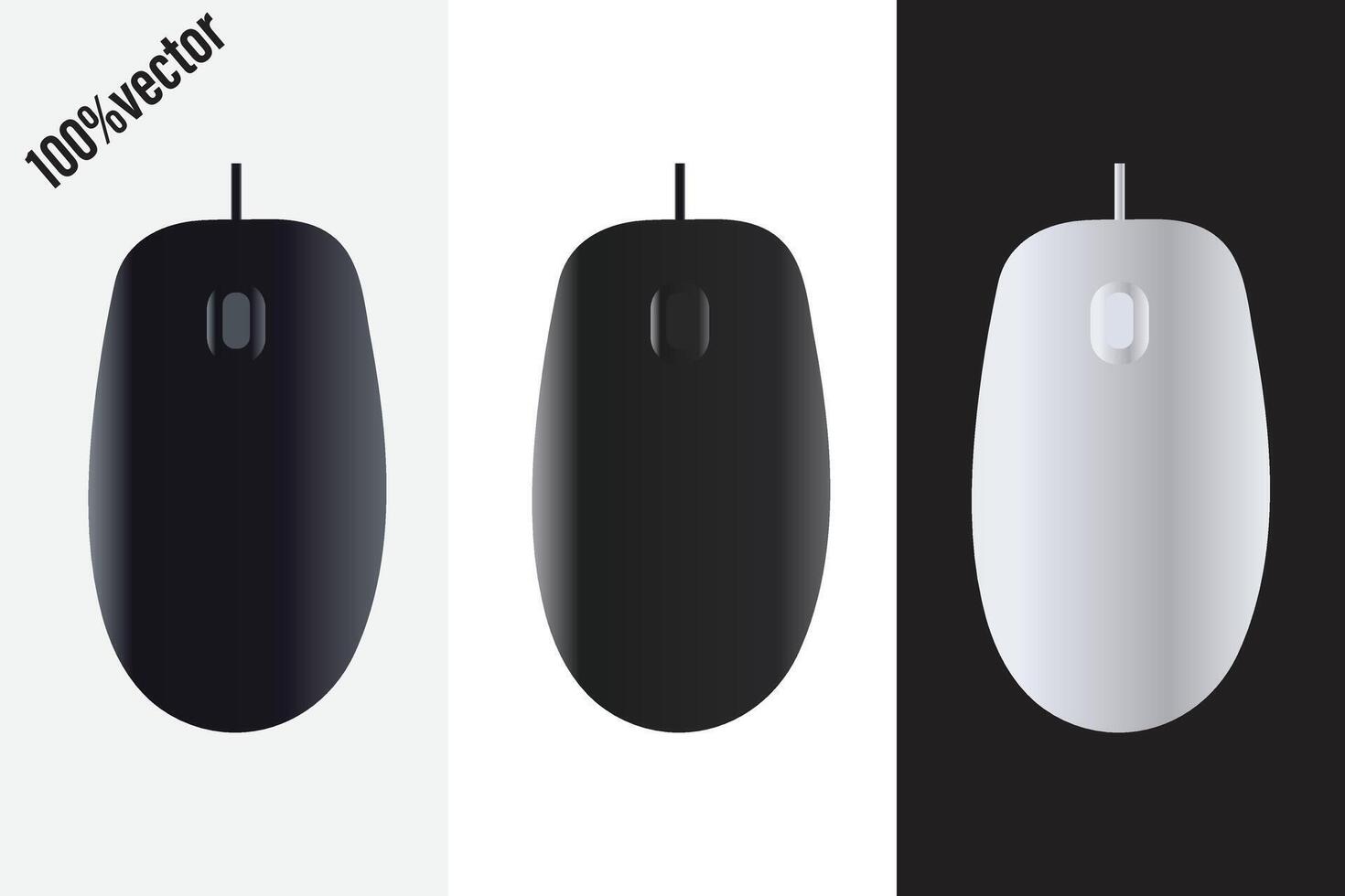 Symbole zum Computer Mäuse auf ein Weiß Hintergrund. Vektor Symbol zum ein Computer Maus