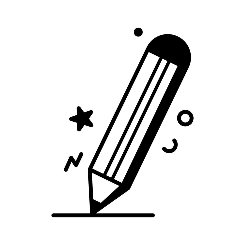 Vektor Illustration Bleistift Symbol