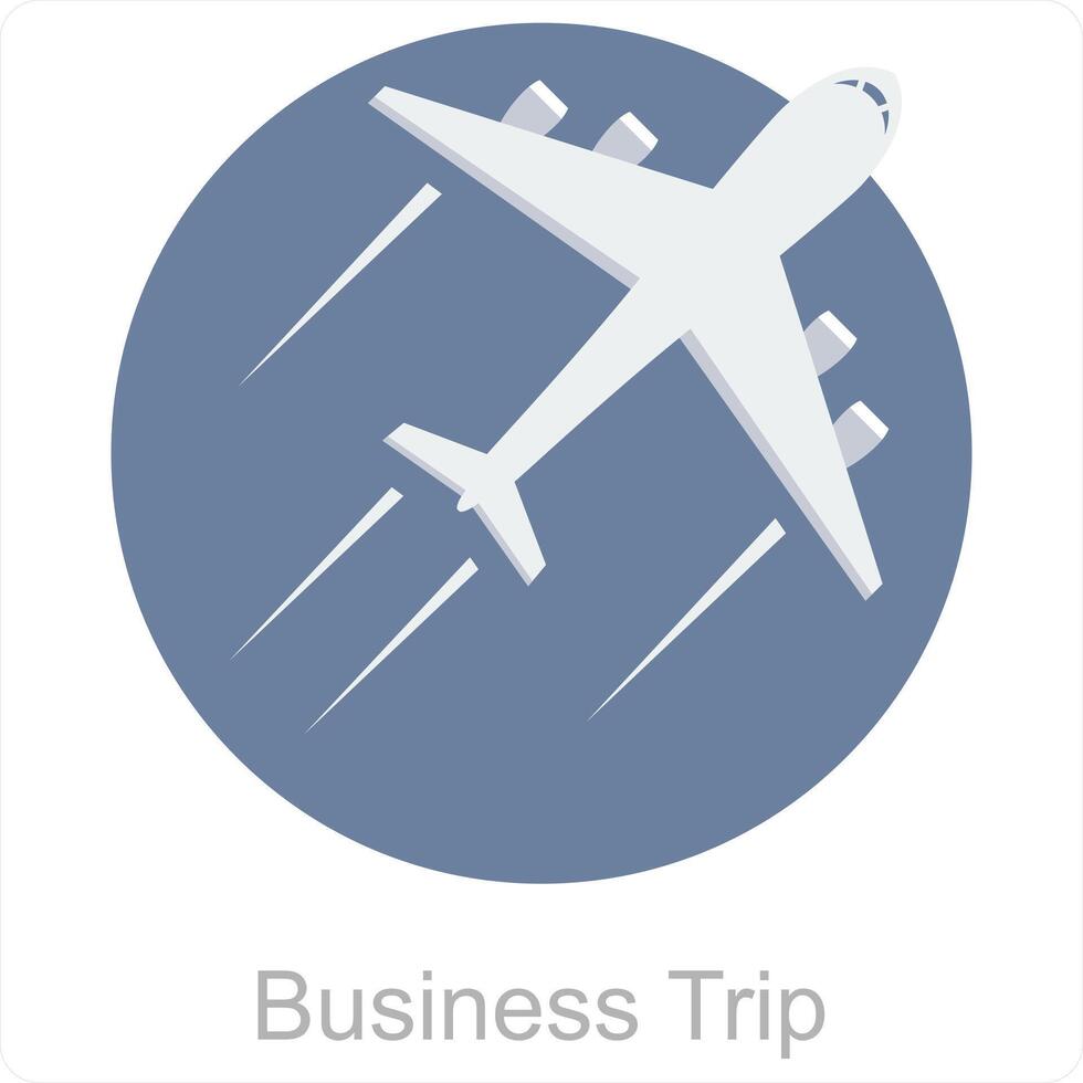 Geschäft Ausflug und International Symbol Konzept vektor
