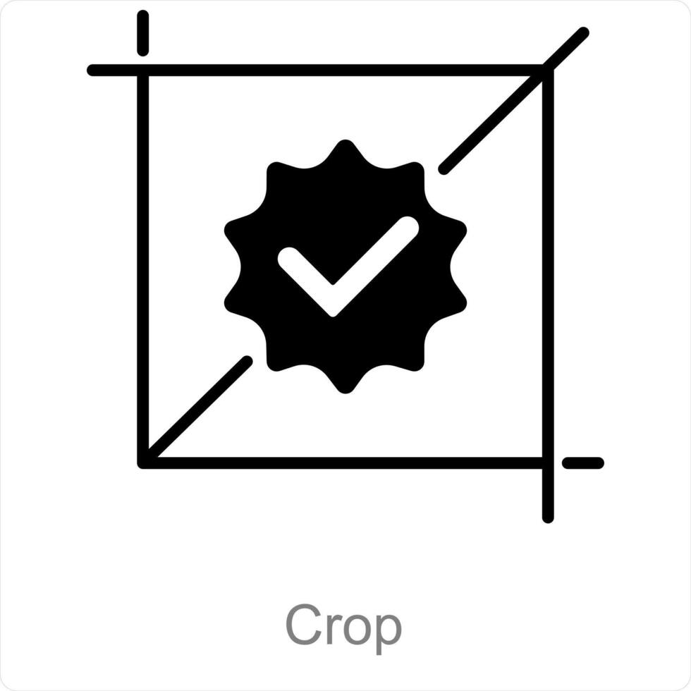 Ernte und bearbeiten Symbol Konzept vektor