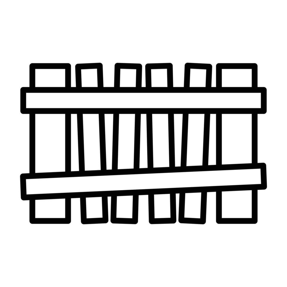 Zaun Symbol Vektor Design Vorlage im Weiß Hintergrund