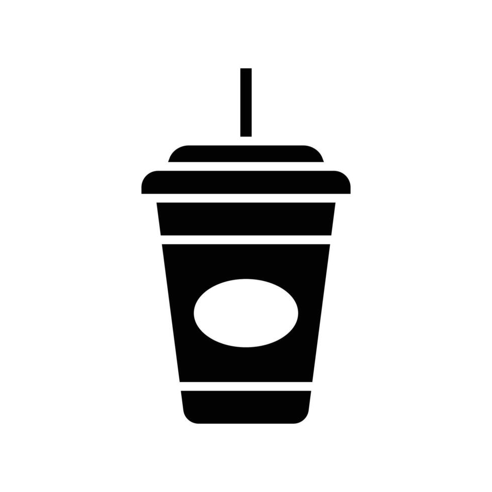 Einweg Papier Kaffee Tasse Symbol Vektor Design Vorlage