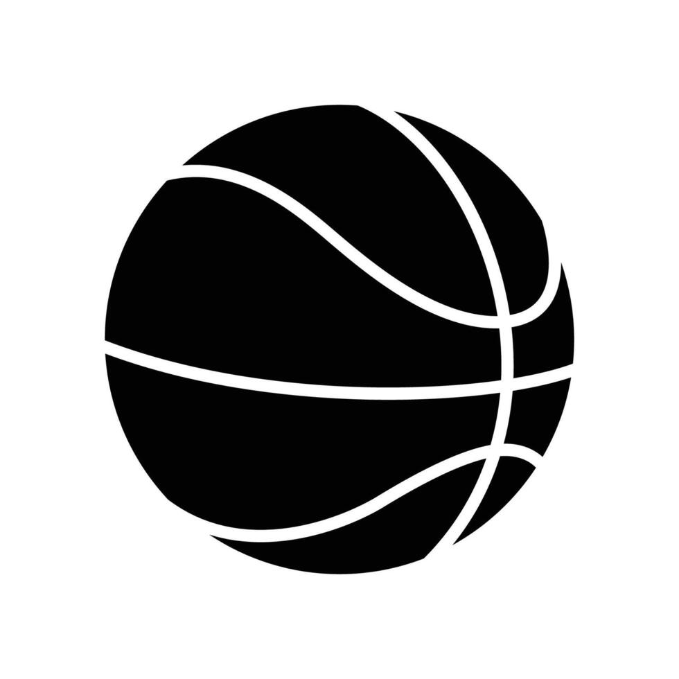 basketboll ikon vektor design mall i vit bakgrund