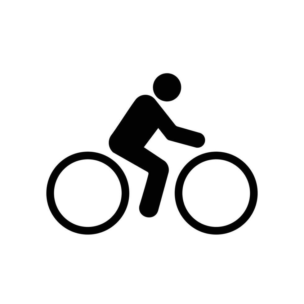 Fahrrad Symbol Vektor Design Vorlage im Weiß Hintergrund