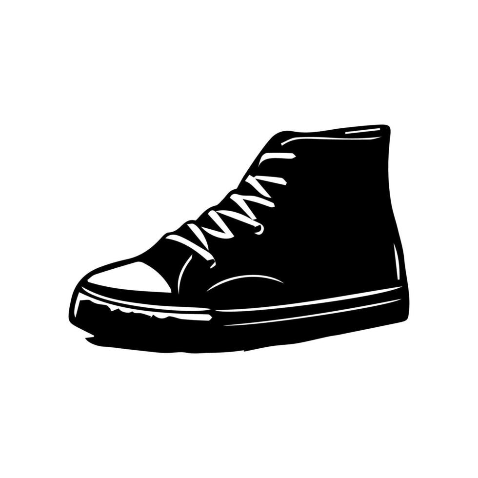sko ikon på vit bakgrund. vektor illustration