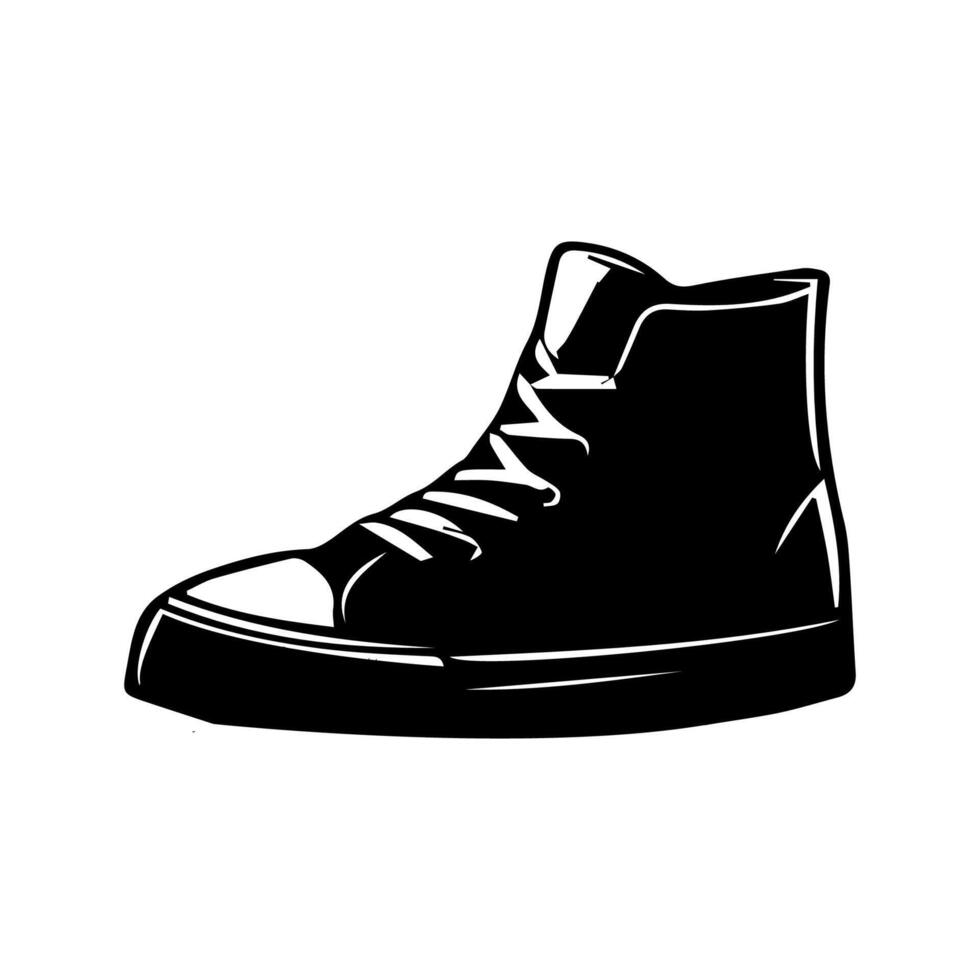 Schuh Symbol auf Weiß Hintergrund. Vektor Illustration