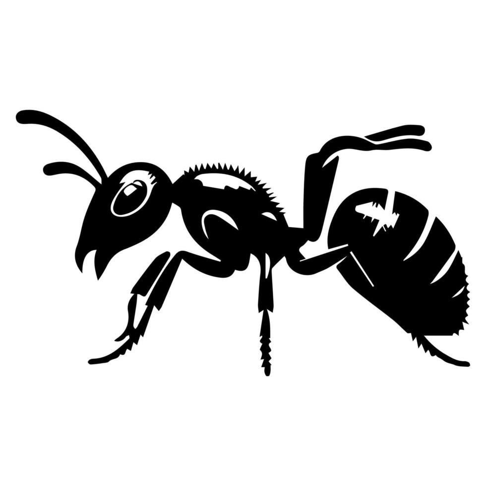 silhuetter av myror. fri vektor