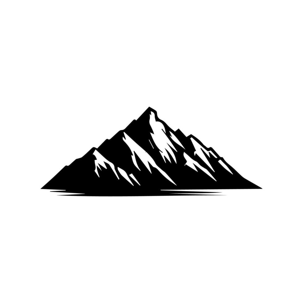 montain översikt bilder. vektor illustration och logotyp.