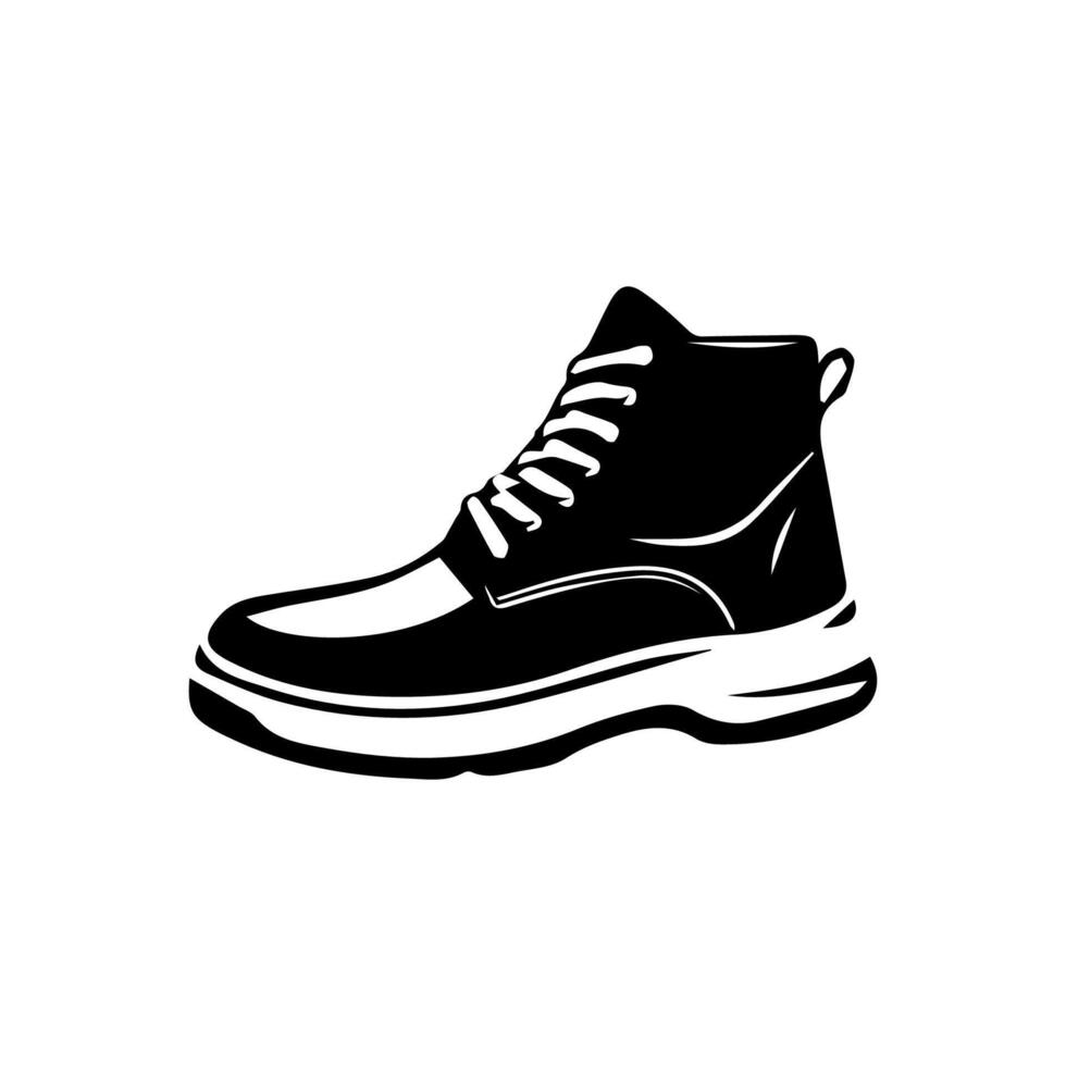 Schuh Symbol auf Weiß Hintergrund. Vektor Illustration