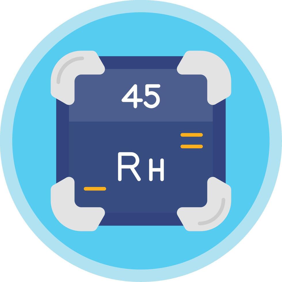 Rhodium eben multi Kreis Symbol vektor