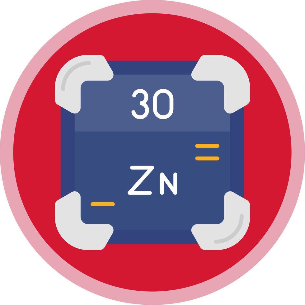 Zink eben multi Kreis Symbol vektor