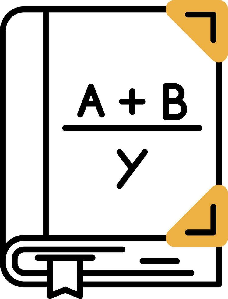 Algebra gehäutet gefüllt Symbol vektor