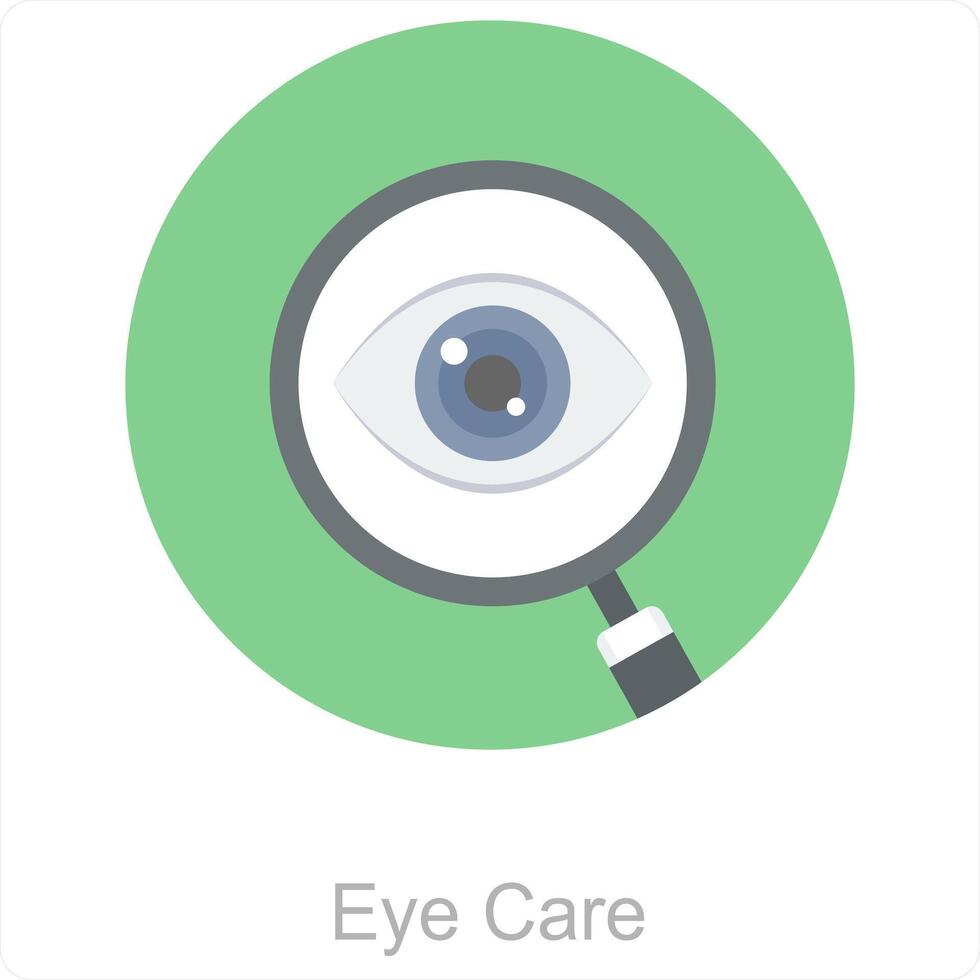 Auge Pflege und Pflege Symbol Konzept vektor