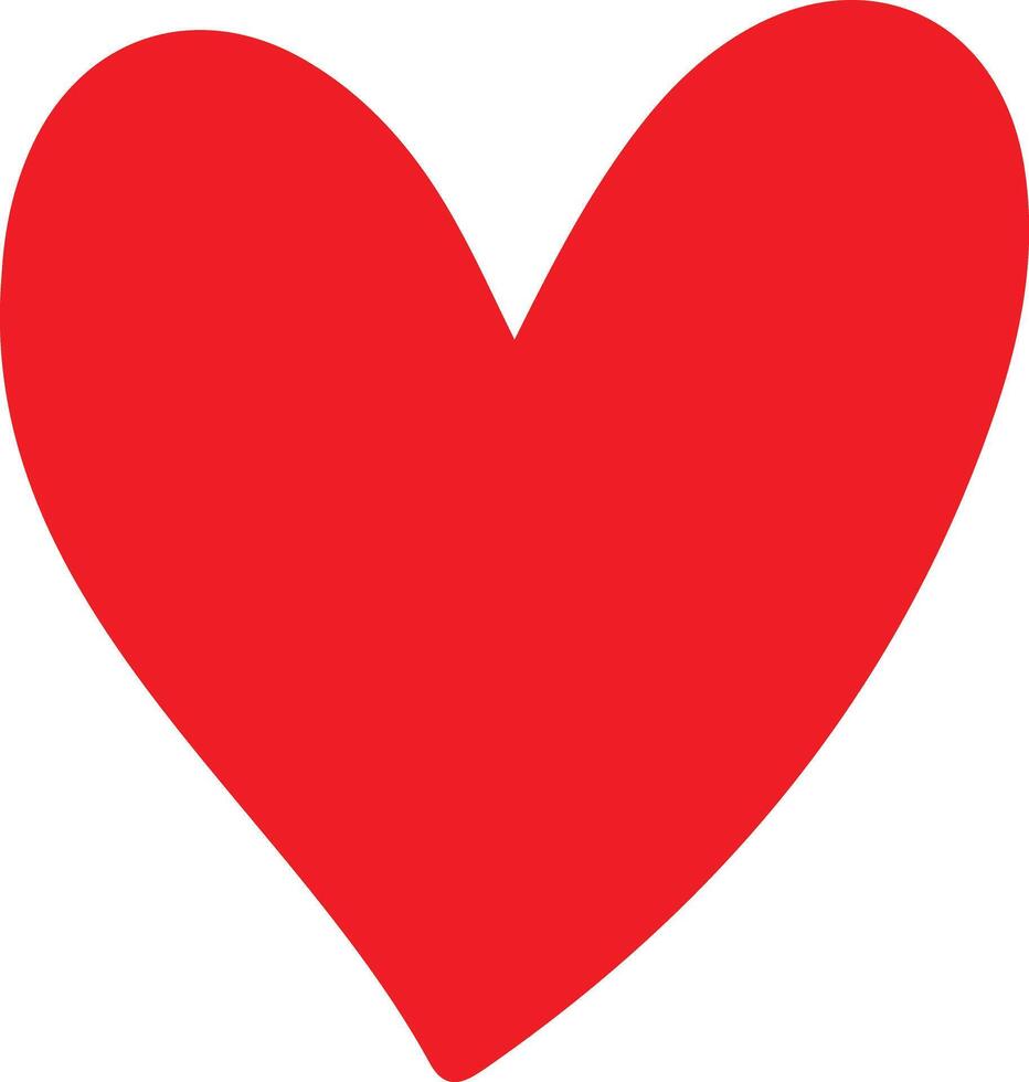 enkel hjärta vektor kärlek symbol.