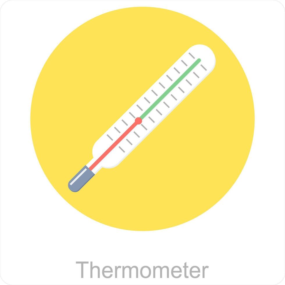 termometer och feber ikon begrepp vektor