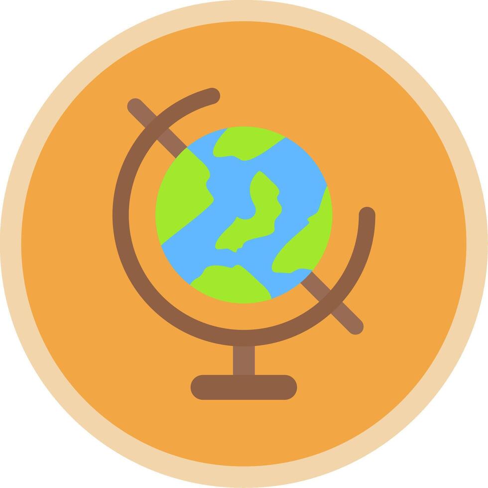 Globus eben multi Kreis Symbol vektor