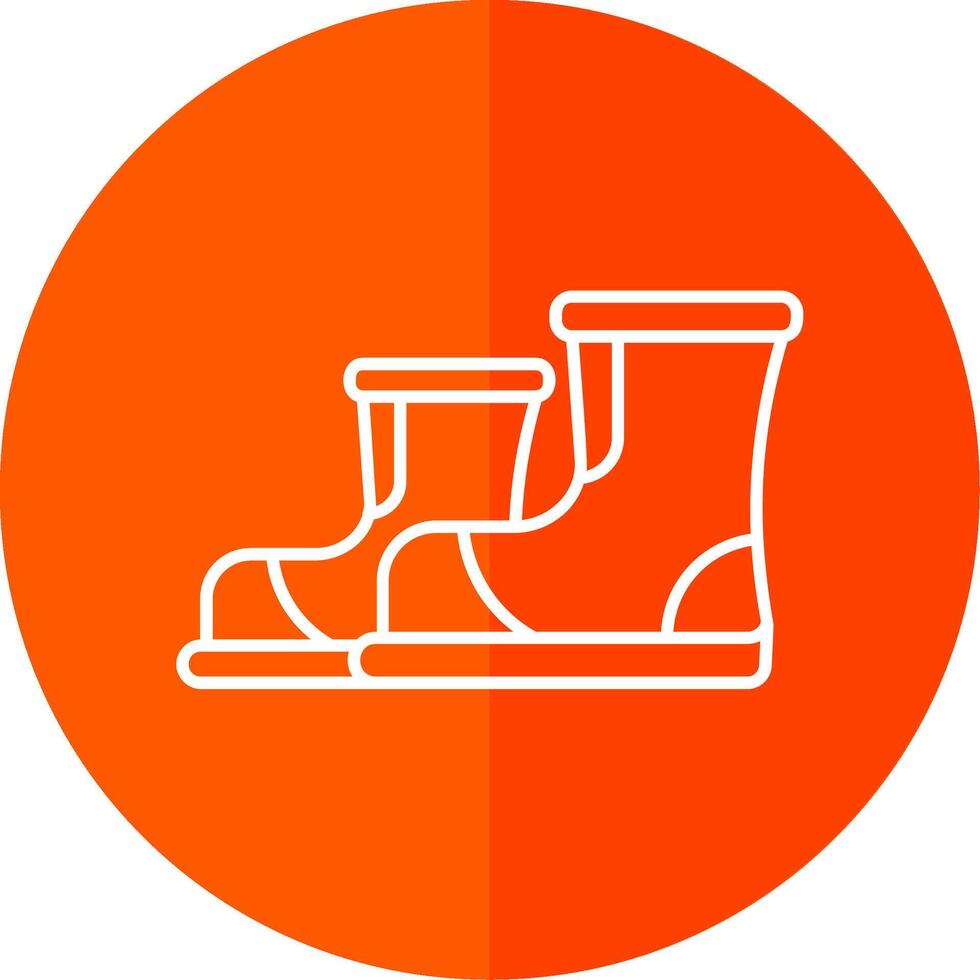 Stiefel Linie rot Kreis Symbol vektor