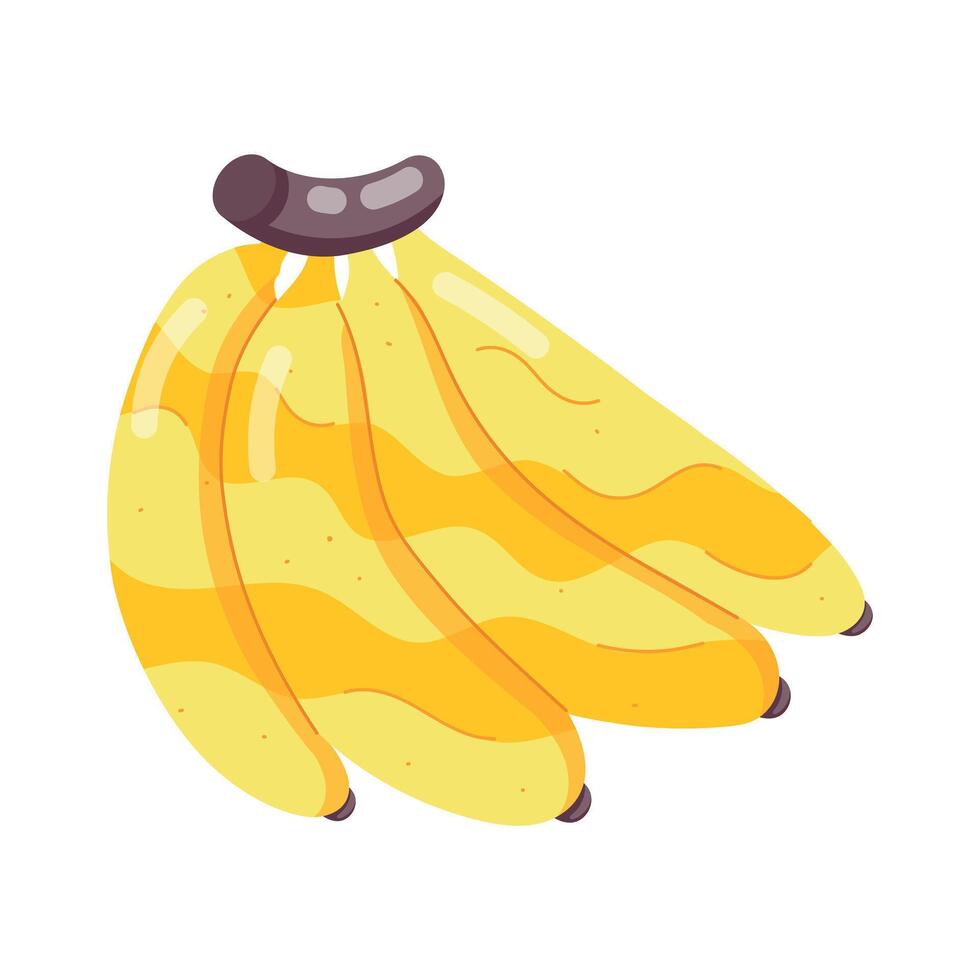 Pack von 16 modisch Banane Nachspeisen eben Aufkleber vektor
