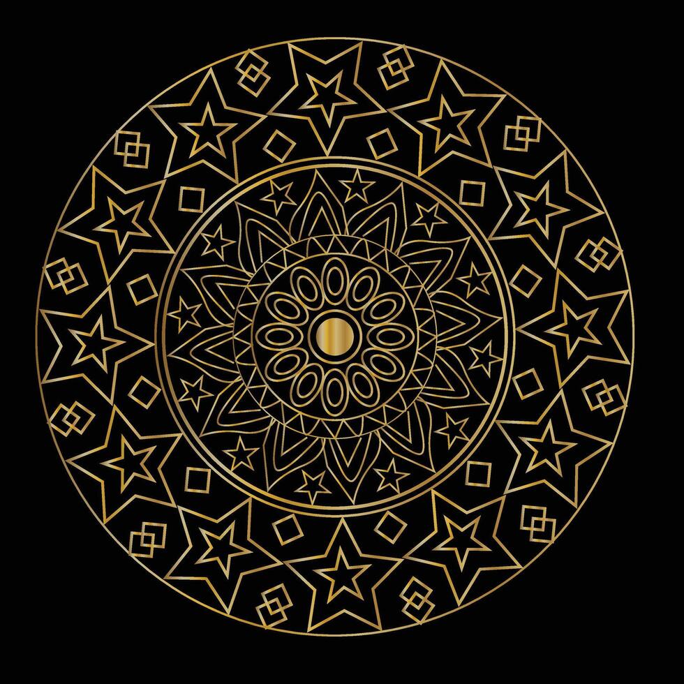 mandala malldesign vektor