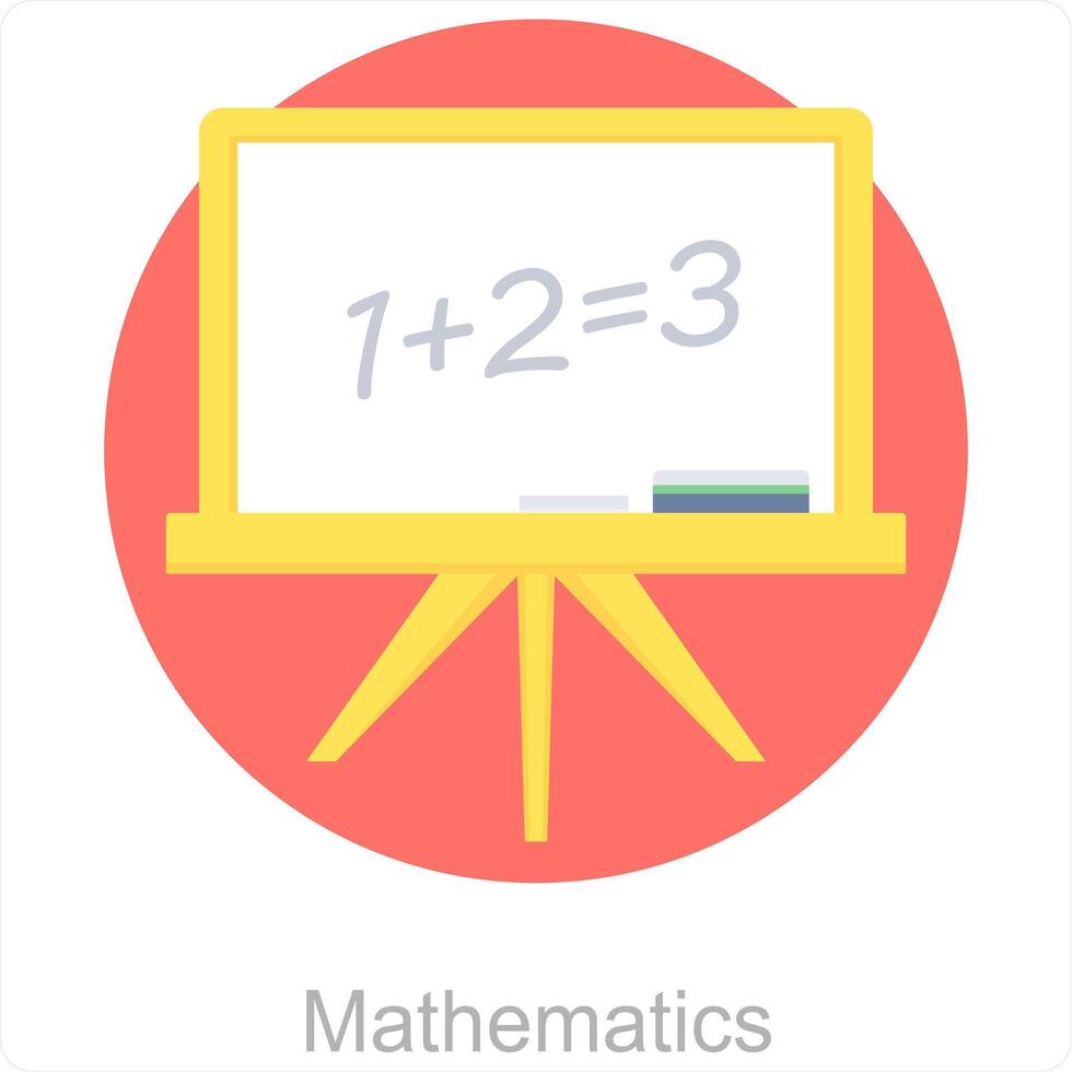 Mathematik und Mathematik Symbol Konzept vektor