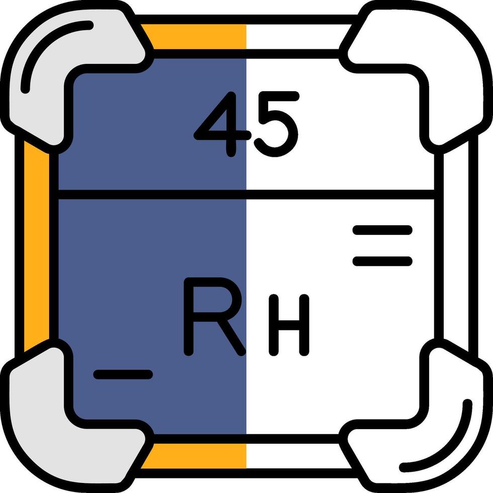 rodium fylld halv skära ikon vektor