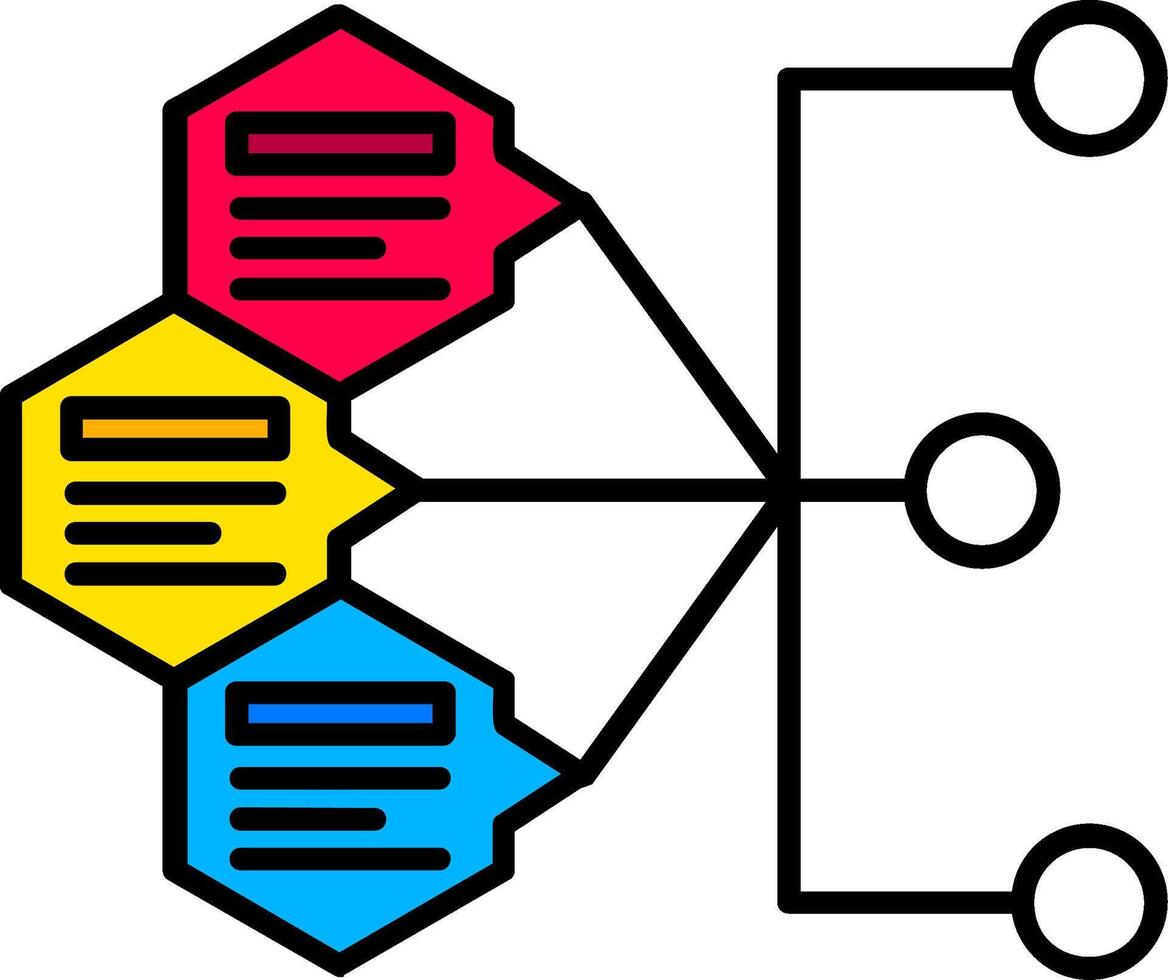 Index gefüllt Hälfte Schnitt Symbol vektor