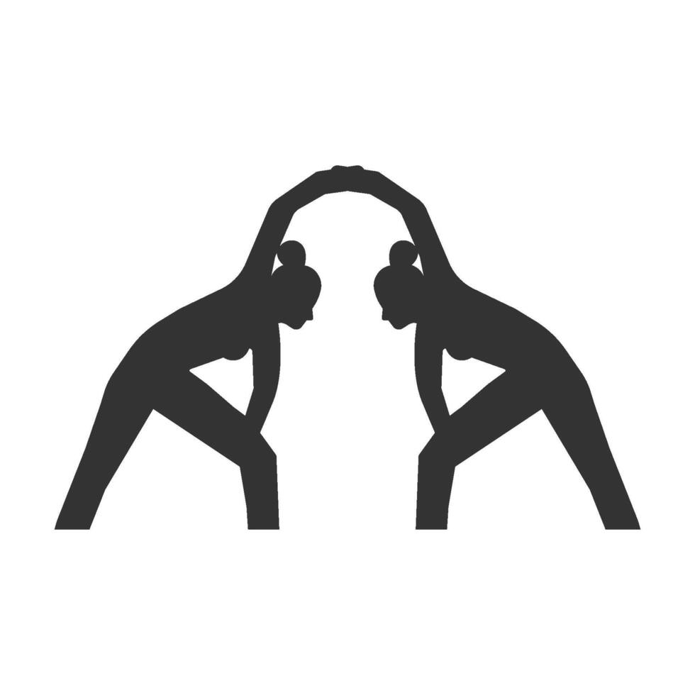 yoga övning vektor illustration design