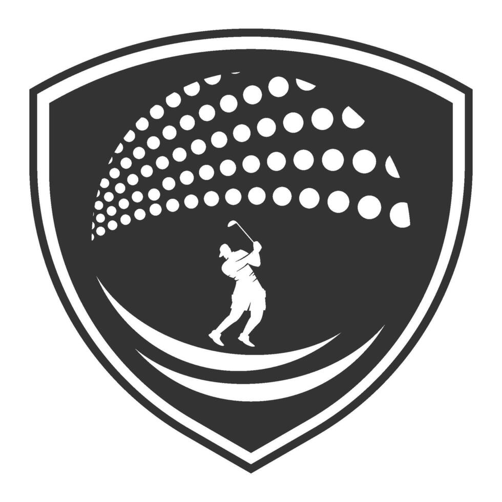 golf logotyp vektor illustration design