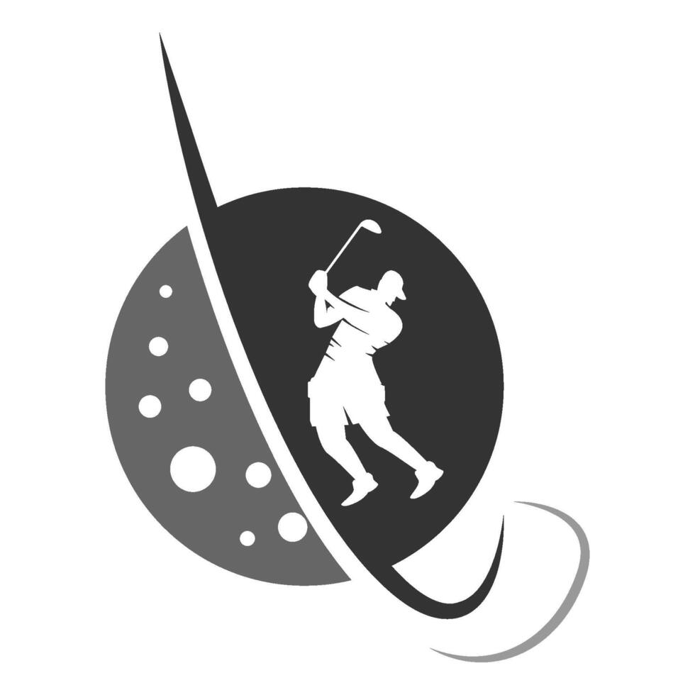 golf logotyp vektor illustration design
