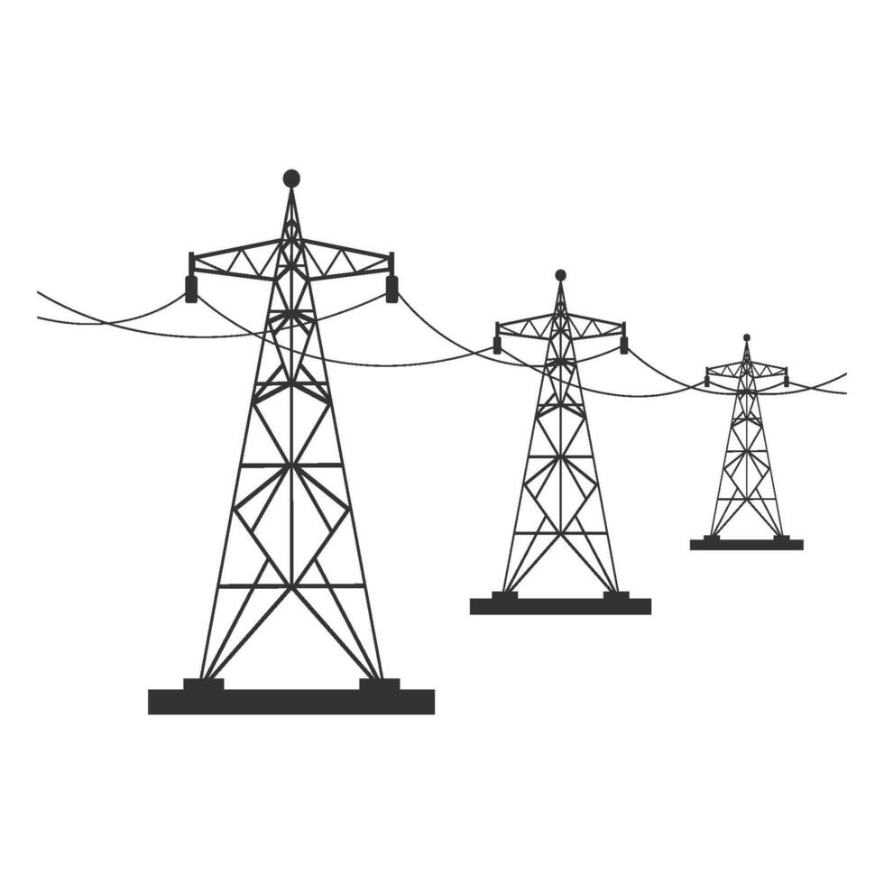 elektricitet torn vektor illustration