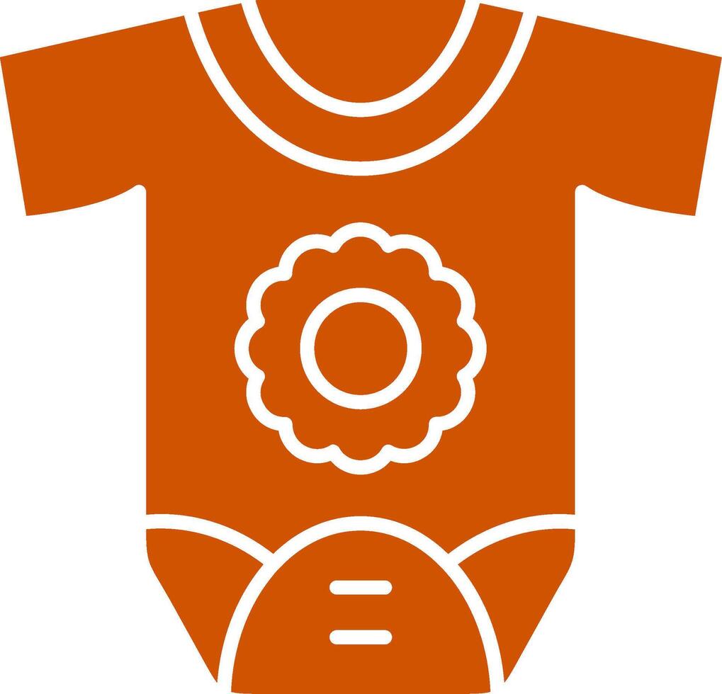 Neugeborene Glyphe Orange Kreis Symbol vektor