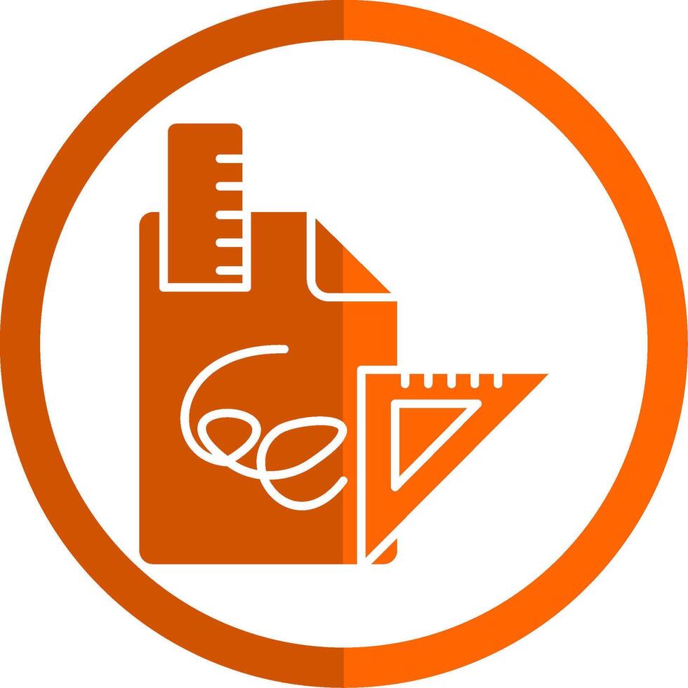 Entwürfe Glyphe Orange Kreis Symbol vektor