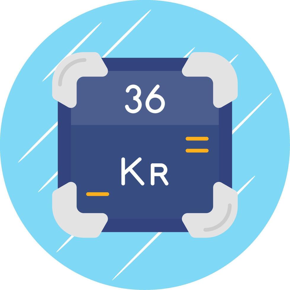 Krypton eben Blau Kreis Symbol vektor