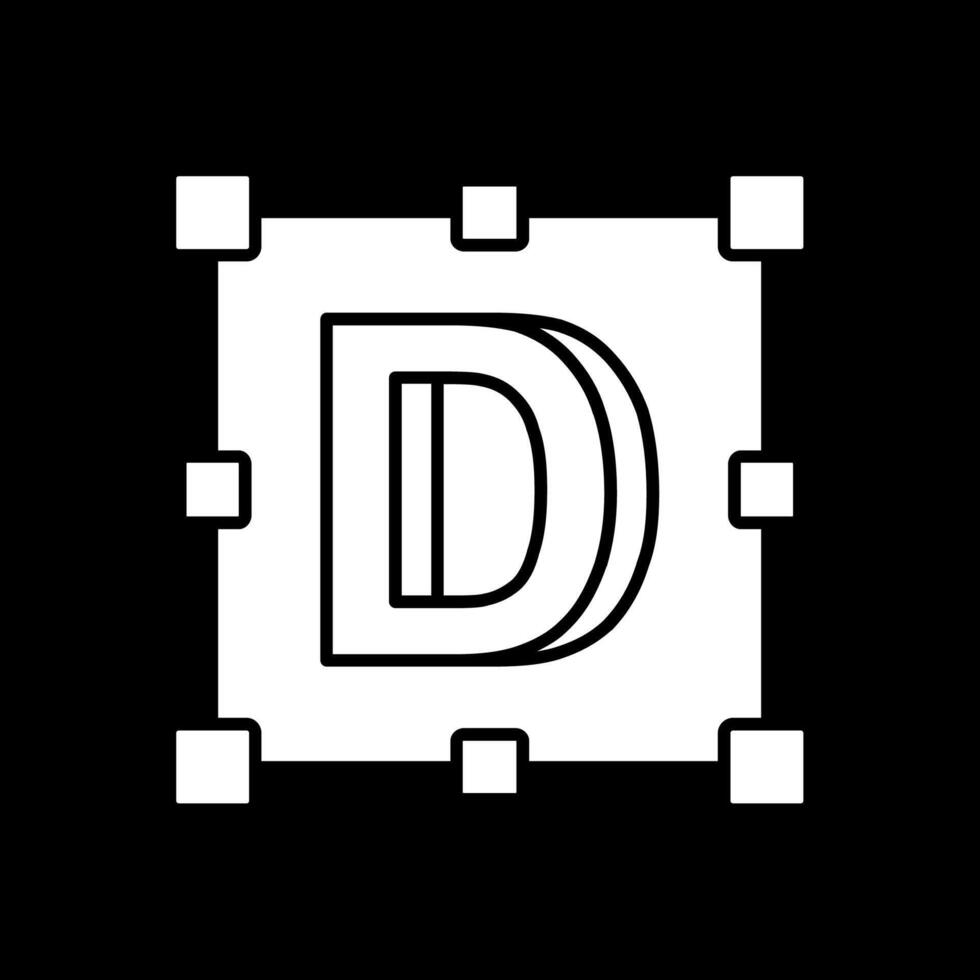 Logo Glyphe invertiert Symbol vektor